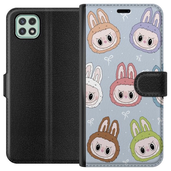 Samsung Galaxy A22 5G Plånboksfodral Labubu Star Pattern –