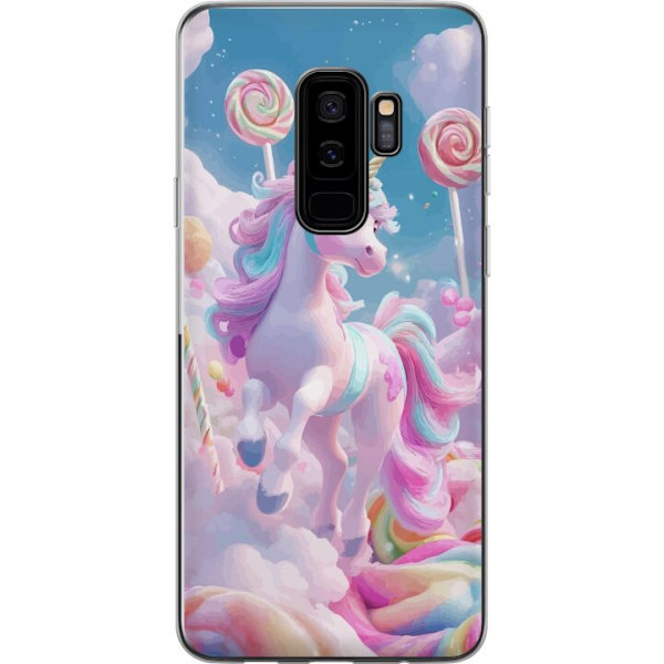 Samsung Galaxy S9+ Läpinäkyvä kuori Yksisarvinen Candy Pastel Kawaii Suunnittelu Söpö Suosittu Väri Graafinen Trendi Lapsen Teema Fantasia Taide