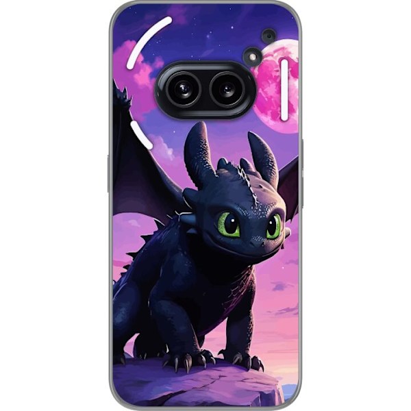 Nothing Phone (2a) Läpinäkyvä kuori Kuinka kouluttaa lohikäärmeesi