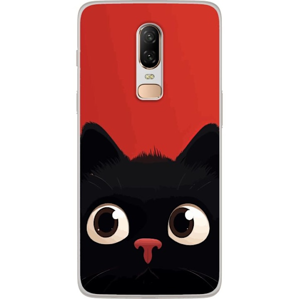 OnePlus 6 Gjennomsiktig deksel Leken Katt