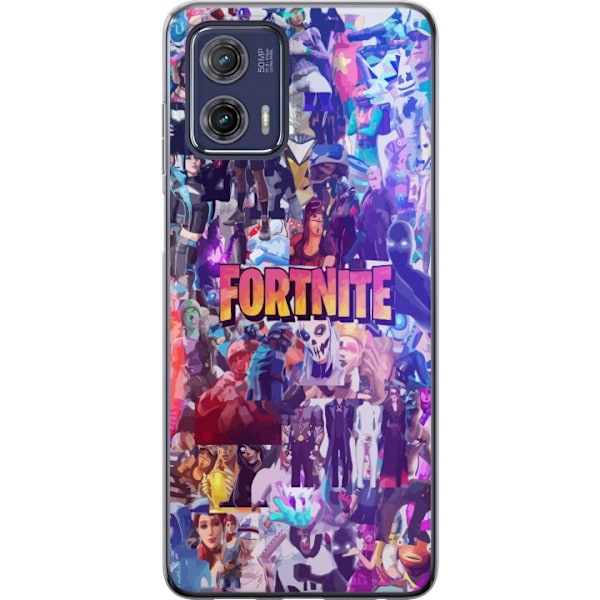 Motorola Moto G73 Gennemsigtig cover Fortnite