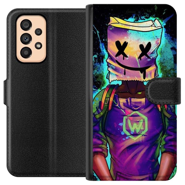 Kompatibelt Plånboksfodral till Samsung Galaxy A53 5G Fortnite Marshmello