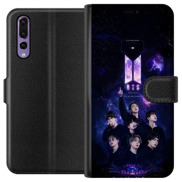 Kompatibelt Plånboksfodral till Huawei P20 Pro BTS lila