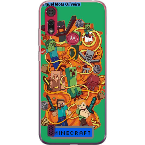 Motorola Moto E6s (2020) Läpinäkyvä kuori Minecraft