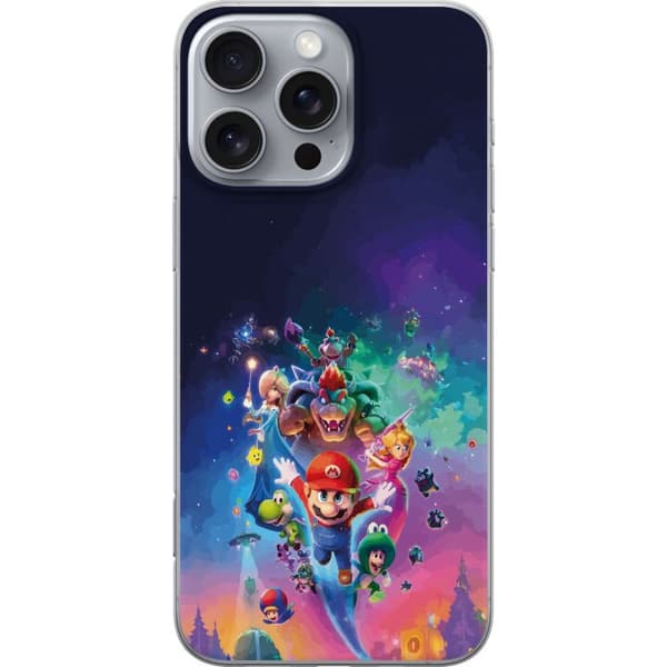 Kompatibelt Mobildeksel til Apple iPhone 16 Pro Max GSuper Mario flerfarget