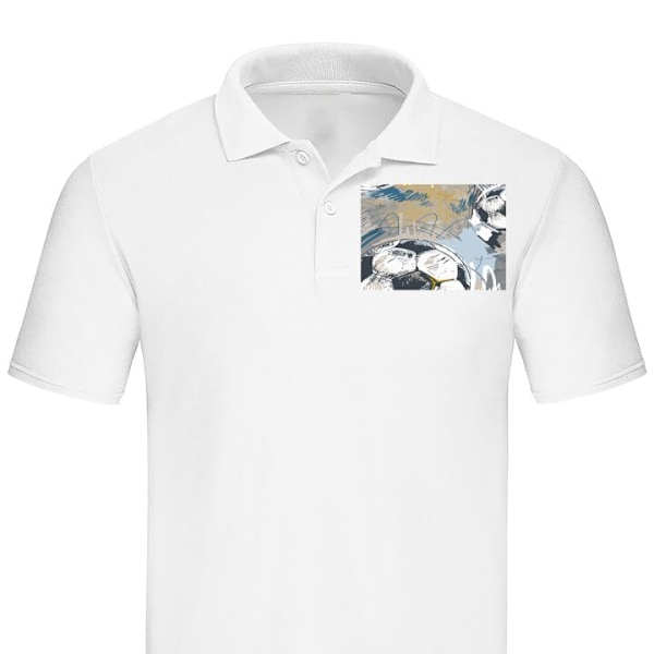 Poloshirt til Voksen | Elegant Poloshirt Fodbold Hvid Stor