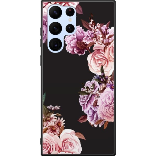 Samsung Galaxy S22 Ultra 5G Sort cover Blomster