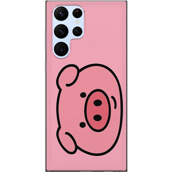 Samsung Galaxy S22 Ultra 5G Genomskinligt Skal Kawaii Piggy