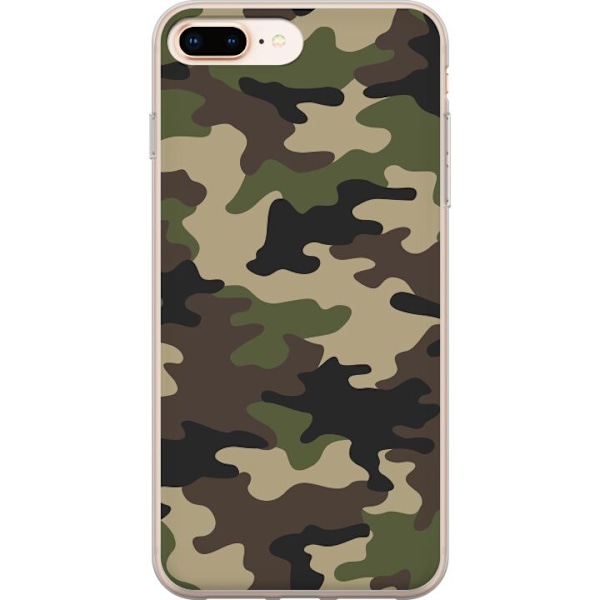 Apple iPhone 8 Plus Deksel / Mobildeksel - Skog kamuflasje