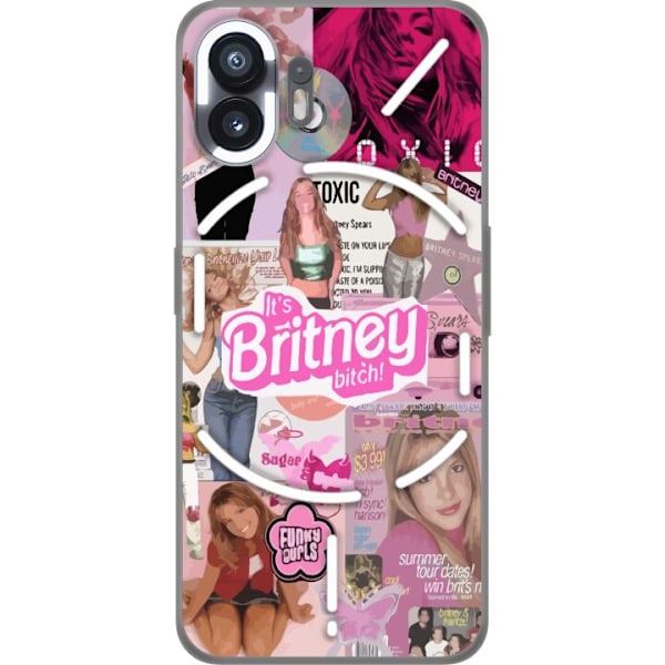 Nothing Phone (2) Genomskinligt Skal Britney Spears