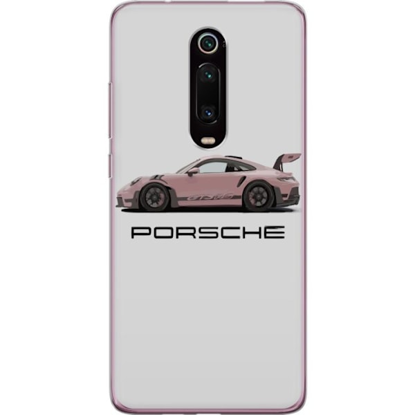 Xiaomi Mi 9T Pro  Gennemsigtig cover Porsche 911 Pink