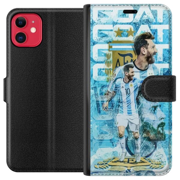 Kompatibel Tegnebogsetui til Apple iPhone 11 Messi
