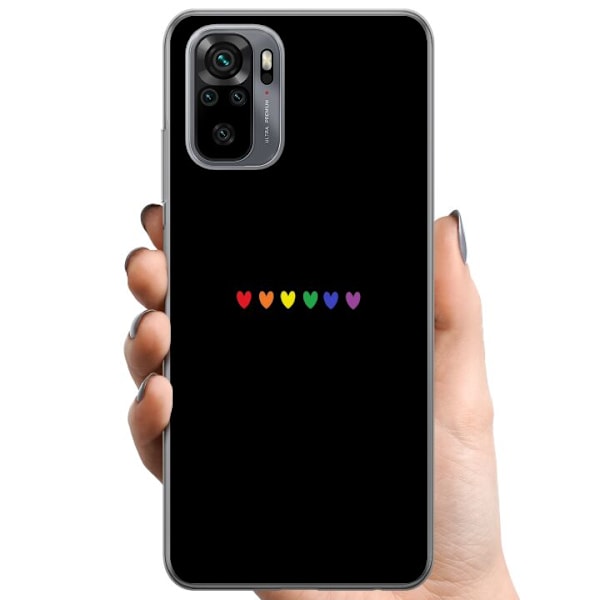 Xiaomi Redmi Note 10S TPU Mobildeksel Stolt Hjerter