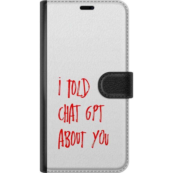 Kompatibel Tegnebogsetui til Samsung Galaxy A57 I Told ChatGPT About You hvid
