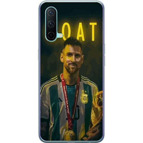 OnePlus Nord CE 5G Läpinäkyvä kuori Vuohi Messi