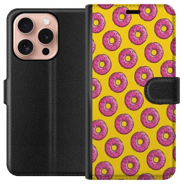 Apple iPhone 16 Pro Tegnebogsetui Simpsons Donut