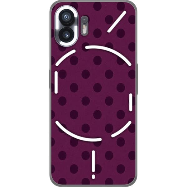 Kompatibel Mobilcover til Nothing Phone (2) Blomme Popprikker lilla