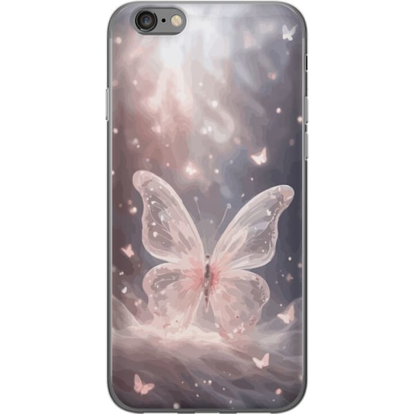 Apple iPhone 6s Gennemsigtig cover Sommerfugl