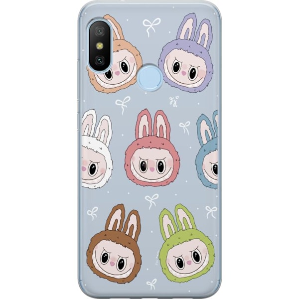 Xiaomi Mi A2 Lite Genomskinligt Skal Labubu Star Pattern – S