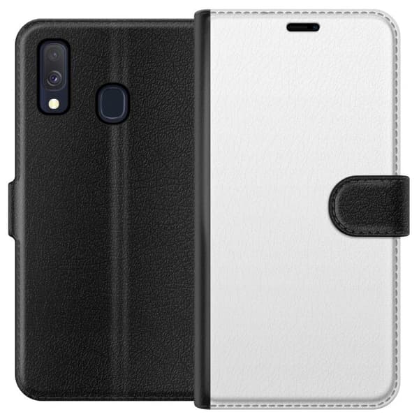 Kompatibel Tegnebogsetui til Samsung Galaxy A40 Hvid