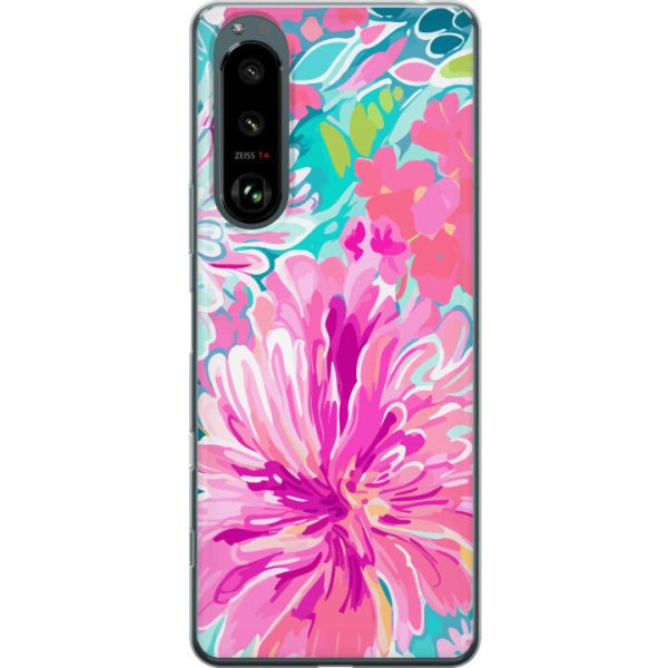 Sony Xperia 5 III Gennemsigtig cover Blomsterrebs