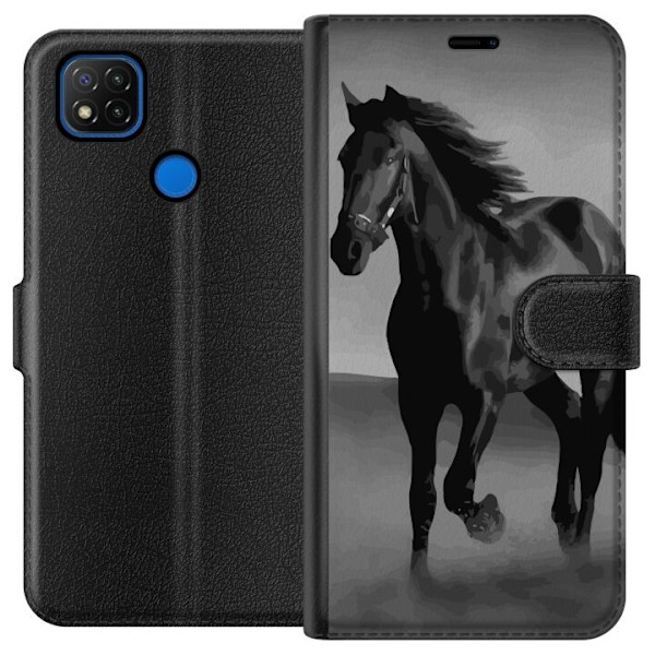 Xiaomi Redmi 9C Plånboksfodral Dark Horse