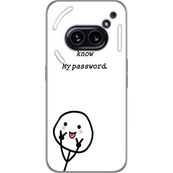 Nothing Phone (2a) Plus Läpinäkyvä kuori Et Tunne Salasanaani