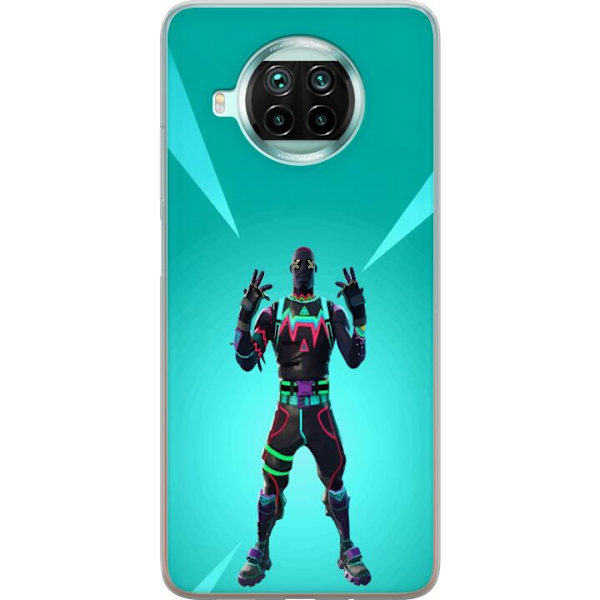 Xiaomi Mi 10T Lite 5G Läpinäkyvä kuori musta ritari fortnite