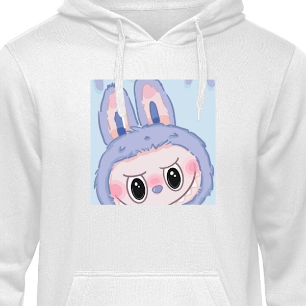 Lasten Huppari | Pehmeä Huppari Lapsille Blue Bunny Labubu valkoinen 12-13 Vuotta