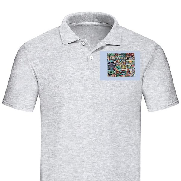 Poloshirt til Voksen | Elegant Poloshirt Minecraft Kunst Grå Medium