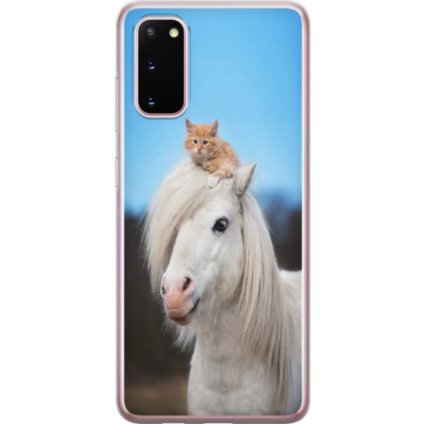 Samsung Galaxy S20 Gennemsigtig cover Hest & Kat