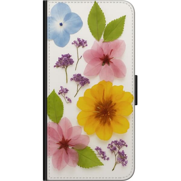 Kompatibelt Plånboksfodral till OnePlus 9 Pro Pressade blommor
