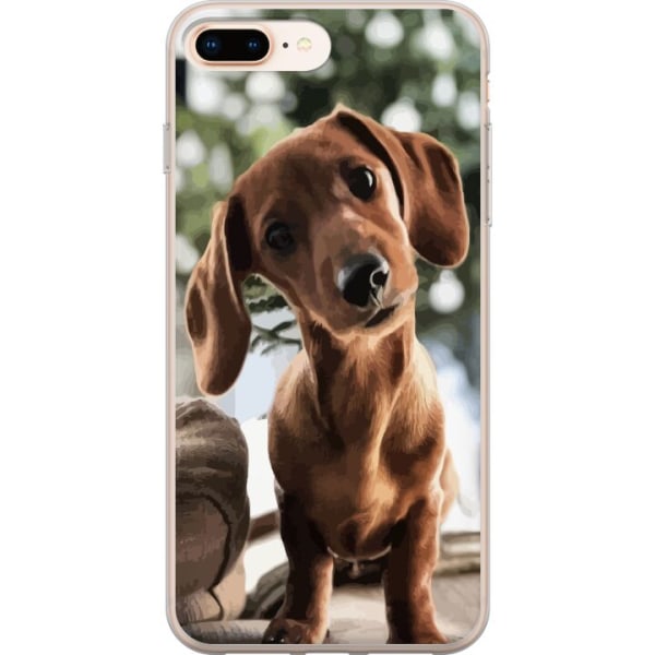 Apple iPhone 8 Plus Genomskinligt Skal Yngre Hund
