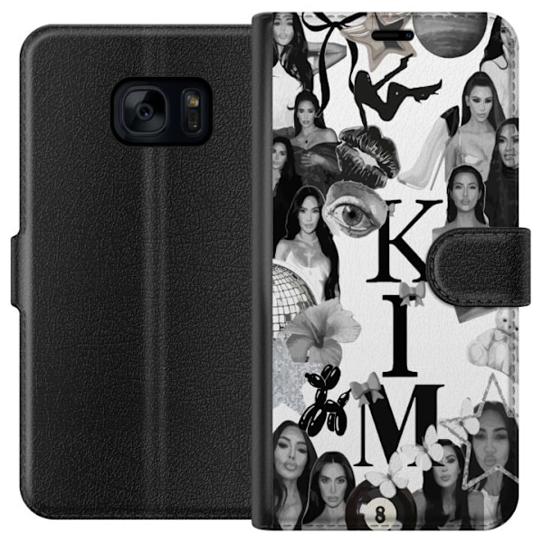Samsung Galaxy S7 Lompakkokotelo Kim Kardashian – Aesthetic Look 2025