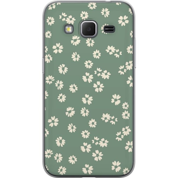 Samsung Galaxy Core Prime Genomskinligt Skal Blomsterdröm – färgglatt blommönster