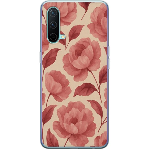 OnePlus Nord CE 5G Genomskinligt Skal Rose Bloom