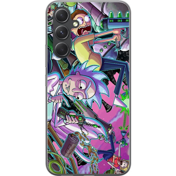 Samsung Galaxy S24 FE Gennemsigtig cover Rick og Morty