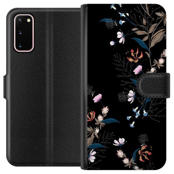 Kompatibel Tegnebogsetui til Samsung Galaxy S20 Blomster