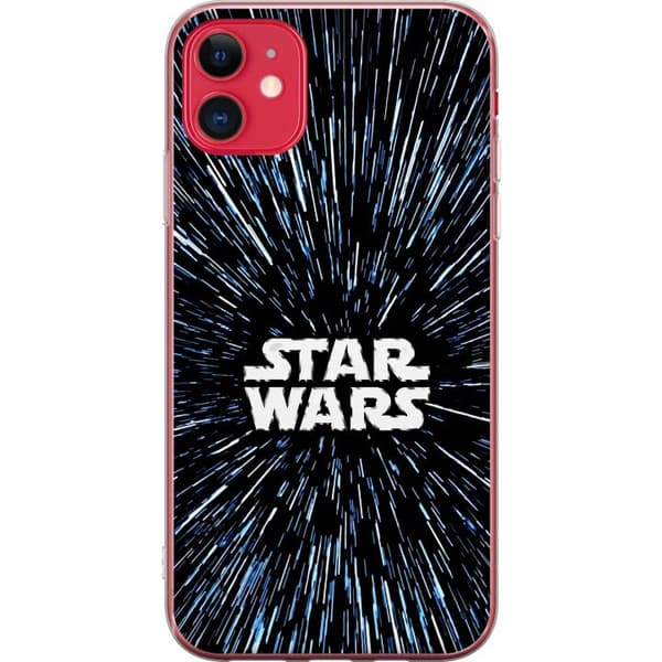 Kompatibel Mobilcover til Apple iPhone 11 Star Wars-logo med hyperspace-stjerner i ikonisk sci-fi-design sort