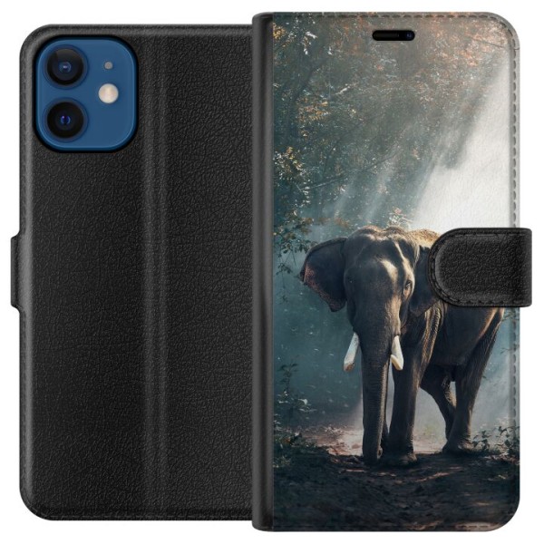 Apple iPhone 12 mini Lommeboketui Elefant
