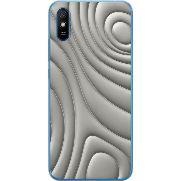 Xiaomi Redmi 9A Genomskinligt Skal Silver Waves