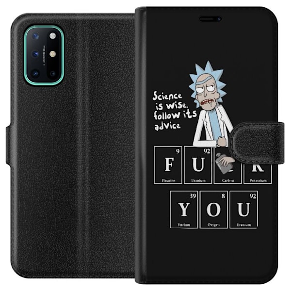 OnePlus 8T Lompakkokotelo Rick and Morty Fu*k You
