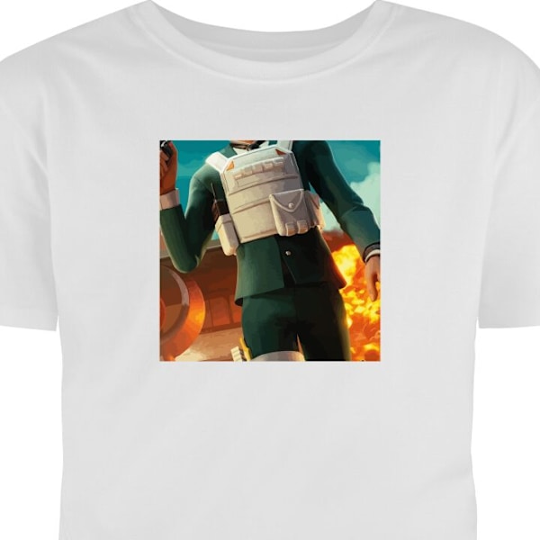 Børne T-shirt | Behagelig T-shirt til Børn Fortnite hvid 3-4 År