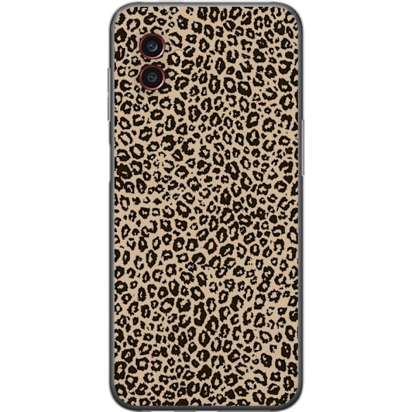 Samsung Galaxy Xcover6 Pro Gennemsigtig cover Leopard Mønster