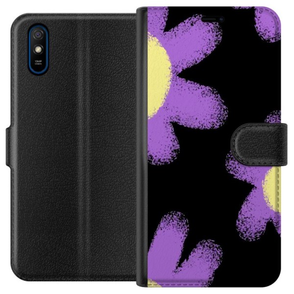 Xiaomi Redmi 9A Plånboksfodral Blomsterdräkt