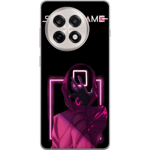 OnePlus 13R Genomskinligt Skal Squid Game Tema Populär Serie Motiv Grafiskt Ikoniskt Design Asiatisk Popkultur Spänning Drama