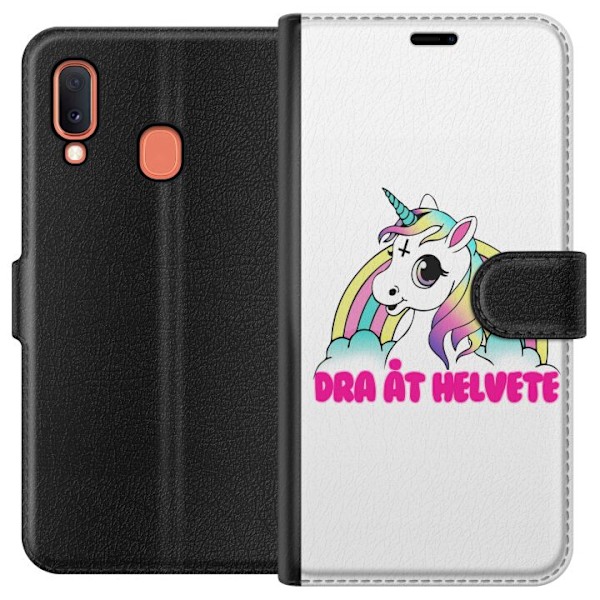 Samsung Galaxy A20e Tegnebogsetui Unicorn