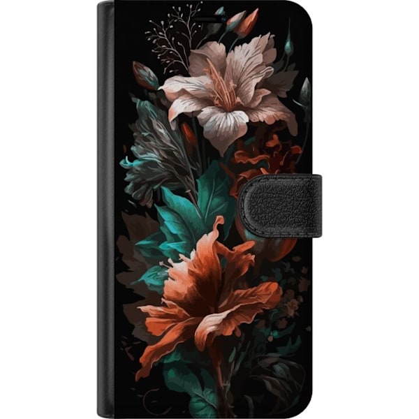 Apple iPhone 16 Plus Tegnebogsetui Blomster