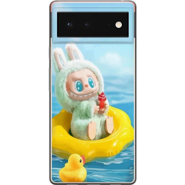Google Pixel 6 Genomskinligt Skal Labubu Macaron Series