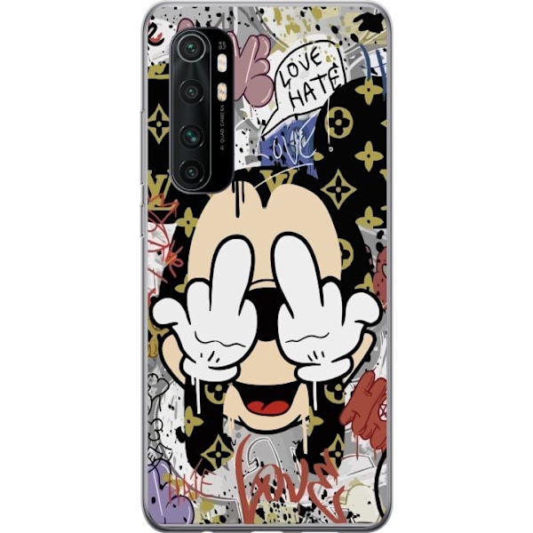 Xiaomi Mi Note 10 Lite Gennemsigtig cover Mickey Mouse